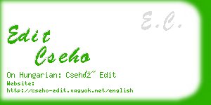 edit cseho business card